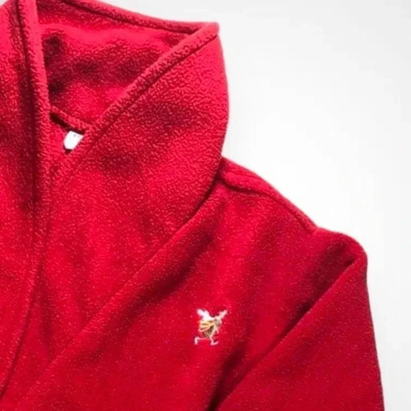 Please  Mum Red Fleece Robe - Picture 2 of 6